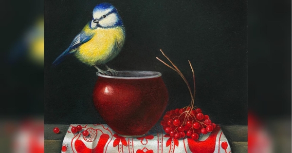 «Синичка здавна вважається оберегом»: художниця Ольга Ковтун про символи на картинах - INFBusiness