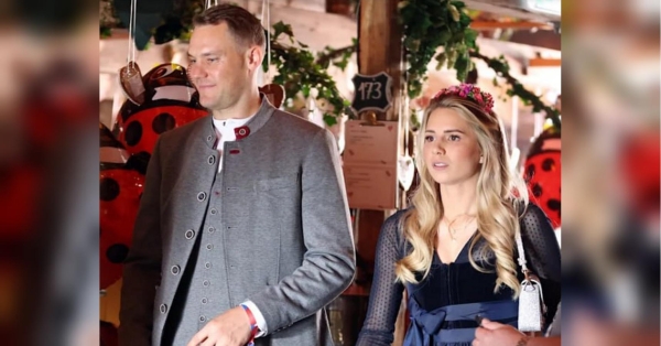 Легендарний воротар Нойєр одружився з вагітною красунею-спортсменкою - INFBusiness