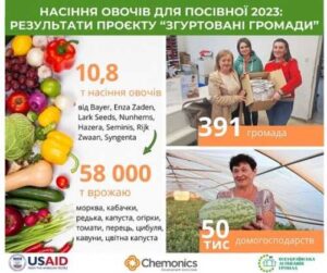 Домогосподарства з постраждалих від війни громад безкоштовно отримають насіння овочів для весняної посівної