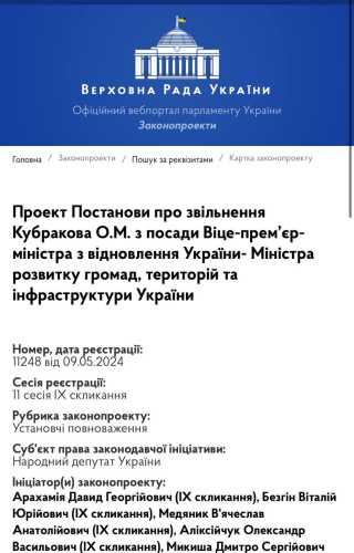 На засіданні Верховної Ради звільнять двох міністрів, - нардеп Железняк - INFBusiness