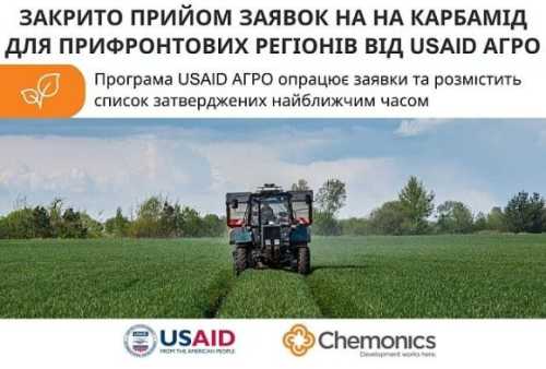 Закінчився прийом заявок на отримання мінеральних добрив від USAID АГРО - INFBusiness