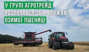 У Групі АГРОТРЕЙД розпочався збір врожаю озимої пшениці