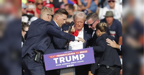 Кривавий мітинг у Пенсільванії: Трамп поранений у вухо, стрілець убитий (відео) - INFBusiness