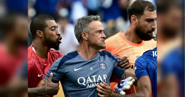 Трамп бачив: головний тренер «ПСЖ» Луїс Енріке схопив за горло футболіста «Челсі» після фіаско у фіналі (відео) - INFBusiness