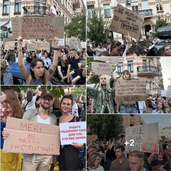 Україна протестує: у 17 містах пройшли акції проти закону, що загрожує незалежності НАБУ та САП - INFBusiness