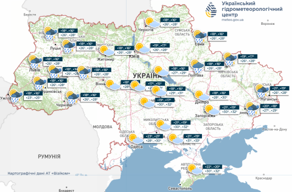 Дощі накриють Україну, але їх зупинить молодий антициклон: що потрібно знати про погоду на тижні 4−10 серпня - INFBusiness