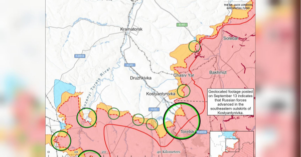 Загострення на Донбасі: рф рветься до Костянтинівки — ISW фіксує зміну лінії фронту - INFBusiness