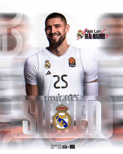 Баскетболіст збірної України 32-річний Олексій Лень, який минулого року увійшов до десятки найбільш високооплачуваних спортсменів нашої країни, залишив НБА після 12 років виступів і підписав довгостроковий контракт з мадридським «Реалом», повідомляє агентство SIG, яке представляє інтереси гравця. Український велетень підписав контракт з «Реалом» після 12 сезонів у найсильнішій лізі світу (фото) - INFBusiness