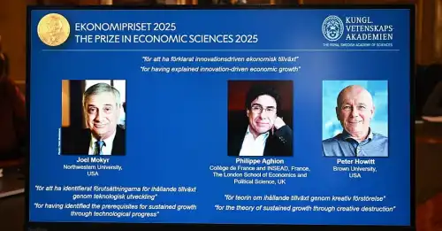 Фото: JONATHAN NACKSTRAND/AFP via Getty Images Нобелівську премію з економіки вручили за дослідження, як інновації допомагають багатіти - INFBusiness