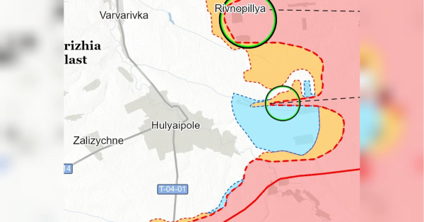 Російські війська продовжують наступ на Гуляйполе, намагаючись перерізати один із основних шляхів постачання міста — автомагістраль Т-0401 (Покровське-Гуляйполе). Російські війська вже за кілька кілометрів від Гуляйполя і намагаються взяти місто зі сходу - INFBusiness