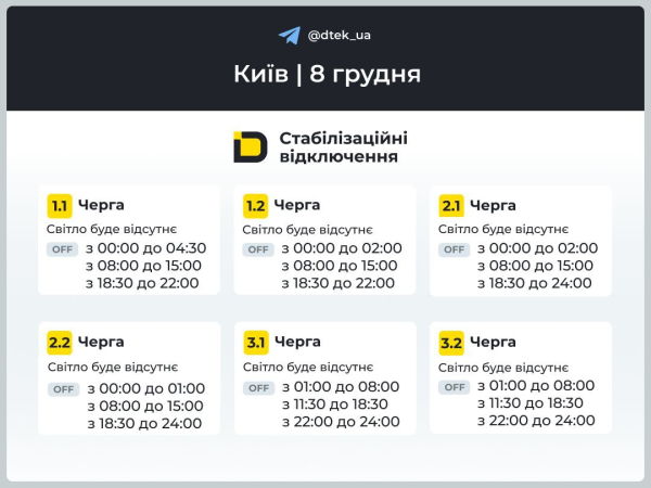 До 16 годин без світла: енергетики оприлюднили графіки відключень на цілий день - INFBusiness