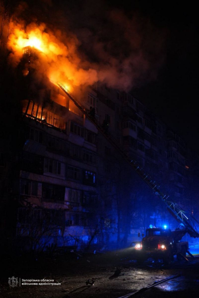 У Запоріжжі ворожий дрон спалив багатоповерхівку: є постраждалі (фото, відео) - INFBusiness