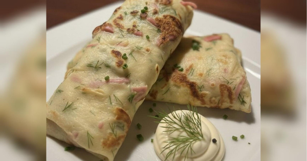 Млинці з припіком із ковбасою, сиром та зеленою цибулею: ситно та просто - INFBusiness