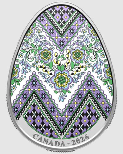 Канада випустила колекційну срібну монету у формі української писанки - INFBusiness