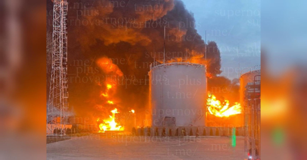 Нафтобаза в Краснодарському краї горить після нальоту дронів (відео) - INFBusiness