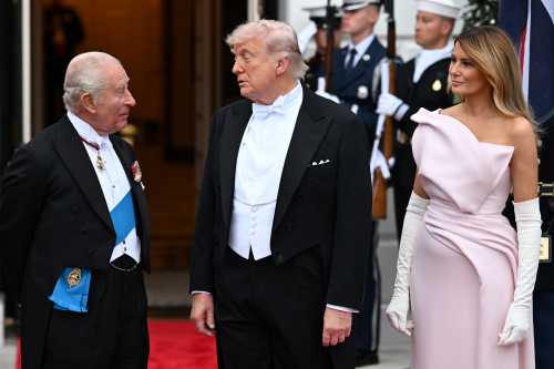 Прийом на честь короля: Меланія в Dior, серед гостей мільярдери, на десерт торт у формі вулика - INFBusiness