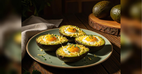 Запечене авокадо з яйцем, беконом і сиром: корисний сніданок для роботи мозку - INFBusiness