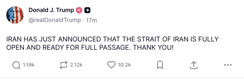 Іран повністю відкрив Ормузьку протоку - Трамп у захваті, ціни на нафту впали - INFBusiness
