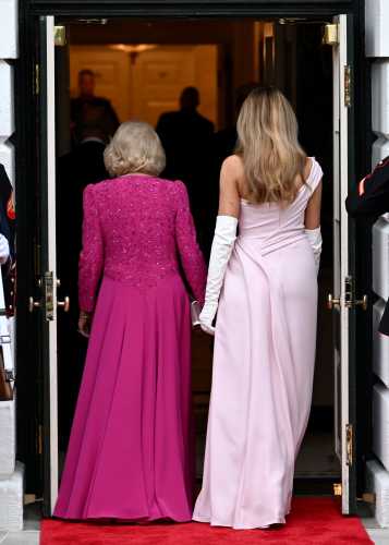 Прийом на честь короля: Меланія в Dior, серед гостей мільярдери, на десерт торт у формі вулика - INFBusiness