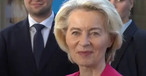 Фото: Скріншот з відео x.com/vonderleyen Підпишіться на нас в Google додати зараз До Києва прибули Урсула фон дер Ляєн, Санду, Вучич та інші європейські лідери - INFBusiness
