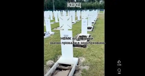 У Національному військовому кладовищі спростовують, що могили захисників розмило після дощів - INFBusiness