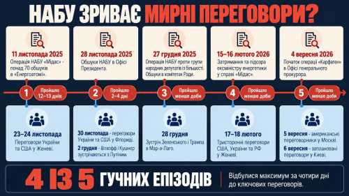 Підпишіться на нас в Google додати зараз НАБУ кожен раз влаштовує «шоу» за день до переговорів про мир, - експерти вказали на закономірність - INFBusiness
