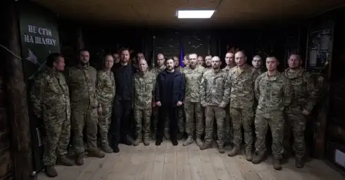 Зеленський на Лиманському напрямку зустрівся з учасниками операції Вівальді - INFBusiness