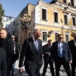 Мерц у Києві потрапив під повітряну тривогу за кількасот метрів від посольства Німеччини - INFBusiness